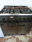 Parry 6 Burner Commercial Gas Cooker Over Oven