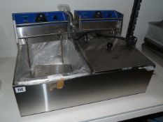 *Ace catering 2 Basket 2 Compartment Fryer Ref 239