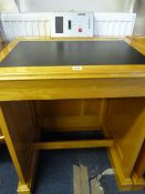 Solid Light Oak Council Voting Desk