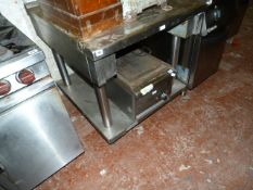 *Stainless Steel Table with Undershelf