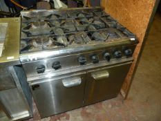 *Parry 6 Burner Commercial Cooker over Oven