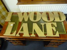 Various Wooden Letters