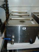 *3 Pot Stainless Steel Bain Marie Model ABS1 Ref