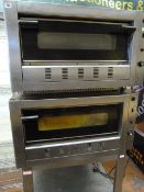 2 Deck Gas Fired Pizza Oven on Stand