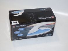 *Russell Hobbs 140033 Travel Iron with Stainless Steel Plate - Dual Voltage 760-830 Watts