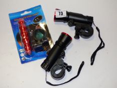 *3 Bike Lights ( 2 Front & 1 Rear )