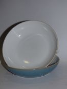 *Pair of Denby Azure Pasta Bowls