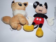 *Pokemon & Micky Mouse Cuddly Toys