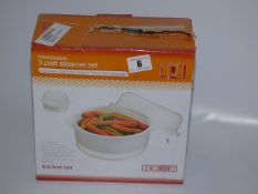 *Kitchen Craft 2.2L Microwave Steamer Set