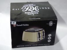 *Russell Hobbs Heritage Country Cream 4 Slice Toaster