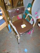 *Aidapt Essex Adjustable Commode Chair - Black & Brown