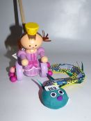 *Princess Push-Along Wooden Toy & Slithery Snake