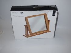 *Premier Pine Wood Swivel Design Table Mirror