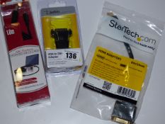 *1.8 USB Cable - DVI-1 Adaptor & HDMi Adaptor