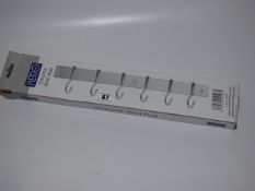 *Metro Chrome Wall Rail with Hooks