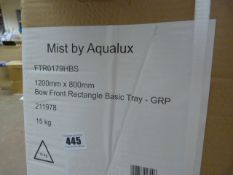 *BOWED SILDER 1200X800MM ACRYLIC T  RRP:369.00