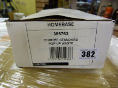 *STD POP-UP BATH WASTE - CHROME (6 RRP:100