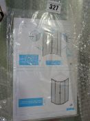 *HAZE 800MM SILVER QUADRANT ENCLOS  RRP:499.00