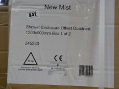 *MIST 1200MM SEMI FRAMELESS SLIDIN  RRP:729.00