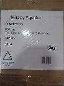 *QUADRANT ENCLOSURE POLISHED SILVE  RRP:599.00