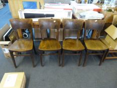 Set of 4 Oak Dining Chairs