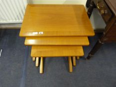Teak Nest of 3 Tables