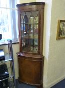 Mahogany Corner Cabinet