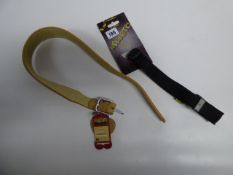 *2 Dog Collars 1 Leather 1 Magnetic