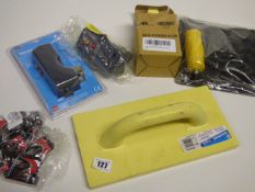 *Mixed Lot Containing Float - Plasterer's Tools - 2 Safety Plugs - Cordless Door Bell & Bag