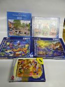 *4 x 1000 Piece Jigsaw Puzzles & 1 x 104 Piece Jigsaw Puzzle