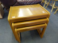 Teak Nest of 3 Tables