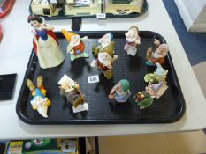Ceramic Set of Snow White & The 7 Dwarfs