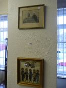 Gilt Framed Print of The Holy Trinity Church in Hull & Another