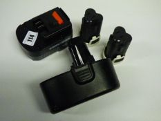 *4 Assorted Black & Decker & Other Rechargeable Batteries