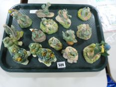Tray of Collectable Dragon Figurines