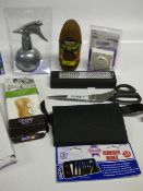 *Assorted Lot Containing LED Light Bulbs - Torch - Leather Insoles - Chisel Roll - Time Clock etc