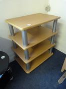 Light Beech TV & Video Stand