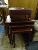 Nest of 3 Tables & Footstool