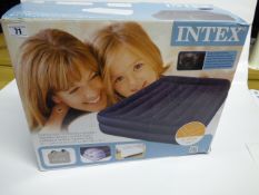 *Intex Queen Size Air Bed with Raised Pillow & Built-In Pump