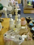 3 Table Lamps & 2 Wall Lamps