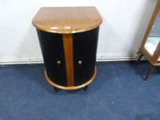 1950's Teak Cabinet with Retractable Doors