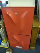 2 Pink Storage Boxes