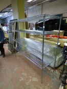 Large Chrome 4 Tier Shelf Rack