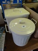 Aluminium Bread Bin & Dust Bin