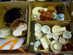 3 Boxes of Bric-a-Brac including China & Glassware etc
