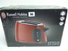 *Russell Hobbs 18580 2 Slice Toaster (Red)