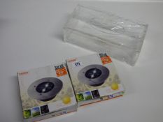 *2 Ranex Solar Lights & Acrylic Tissue Holder