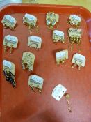 Tray of Assorted Earrings