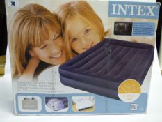 *Intex Queen Size Air Bed with Raised Pillow & Built-In Pump