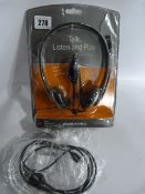 *Talk - Listen & Play Stereo Headset & 2 Amazon I-Phone Chargers
